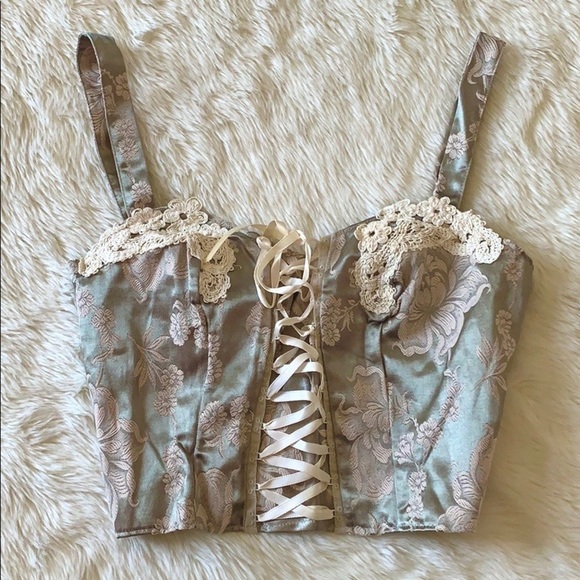 Y2K Victoria’s Secret Embroidered Bustier Corset - Picture 1 of 11